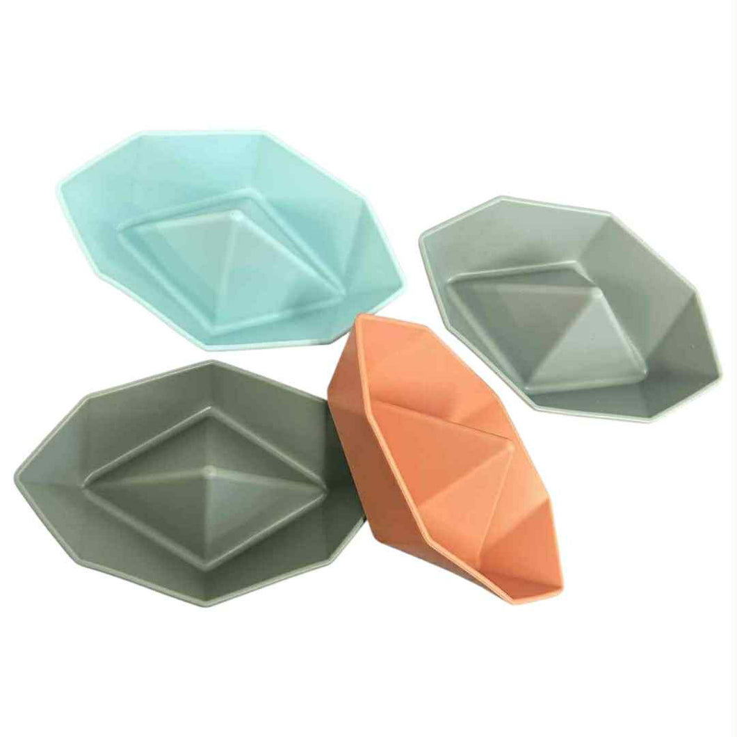 Jouet pour le bain - ensemble de 4 bateaux neutres