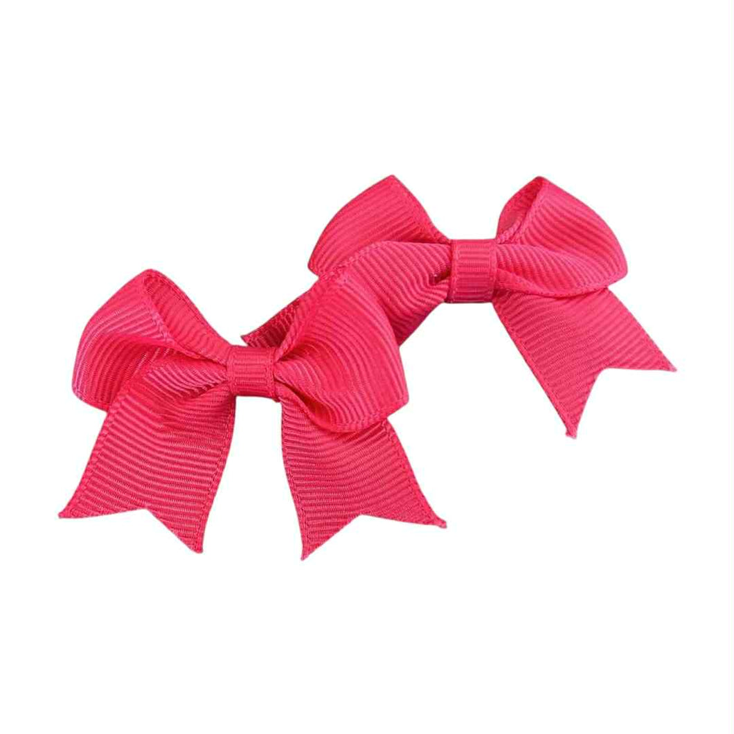 Paire (2) de petites boucle fuchsia