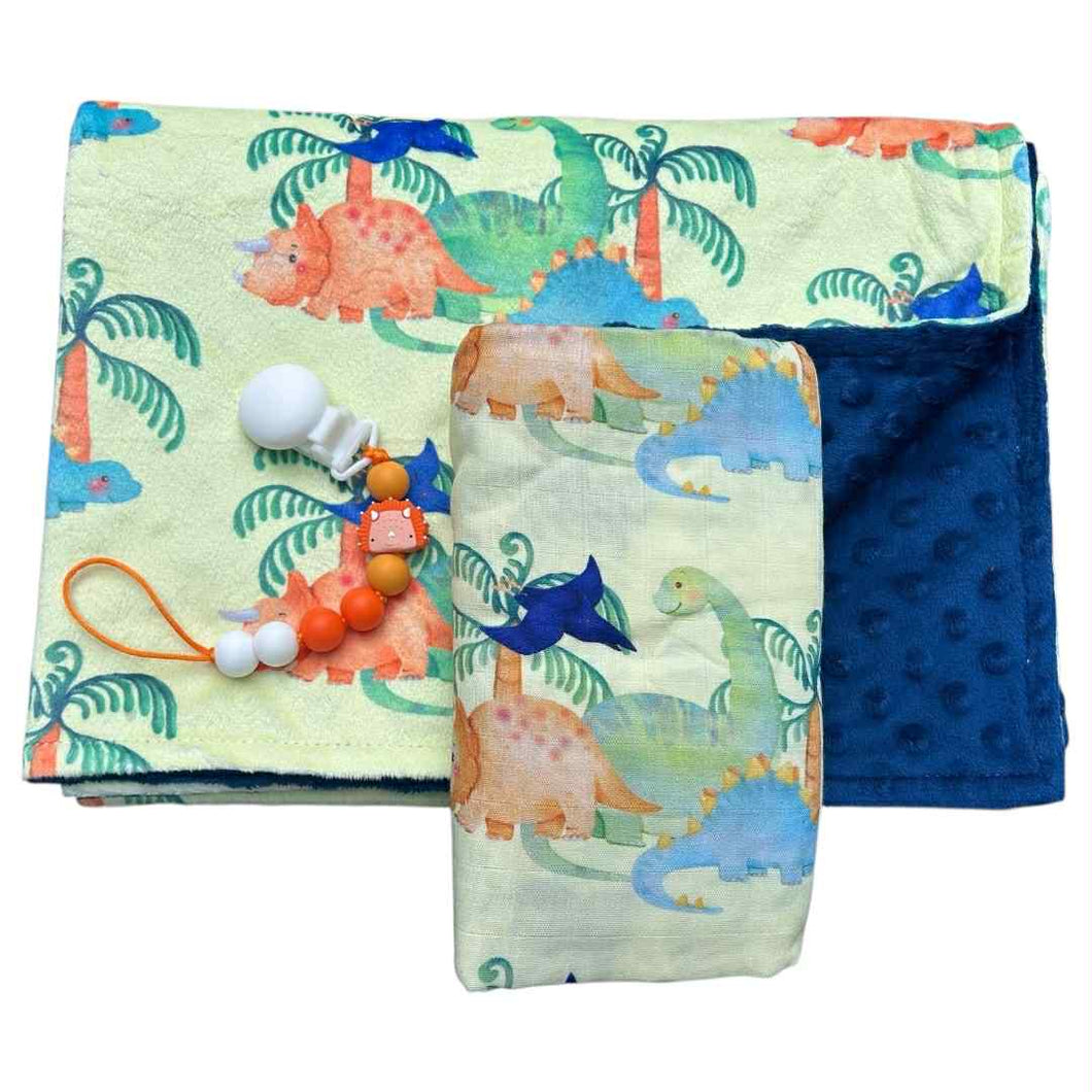 Ensemble dinosaure orange