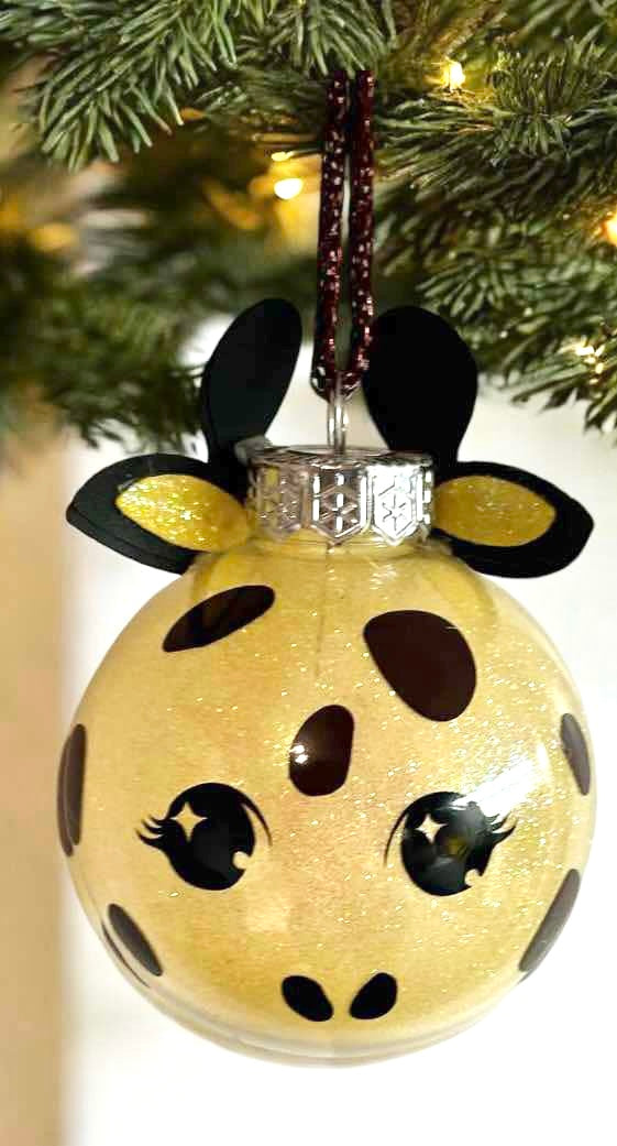 Boule de Noël girafe