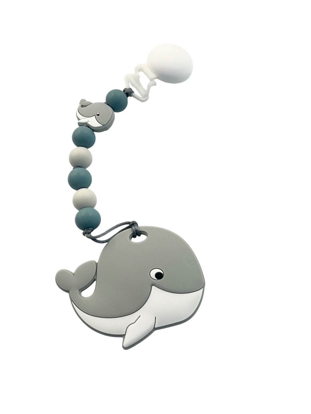 Duo attache suce et jouet de dentition baleine
