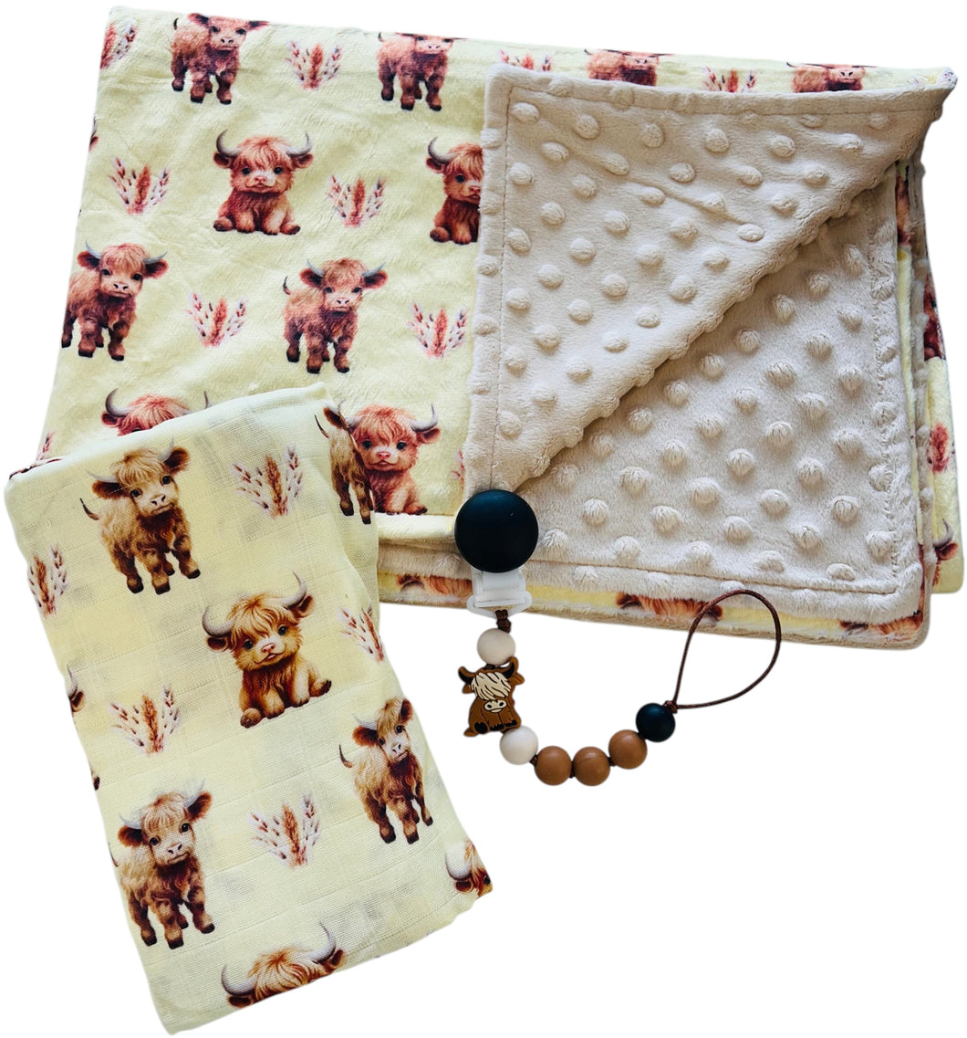 Ensemble vache highland