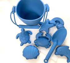 Ensemble de jouets pour sable bleu