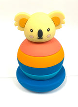 Charger l&#39;image dans la galerie, Jouet à empiler koala jaune/orange/bleu
